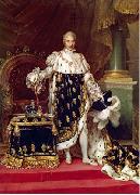 Jean Urbain Guerin Portrait of the King Charles X of France in his coronation robes oil painting artist